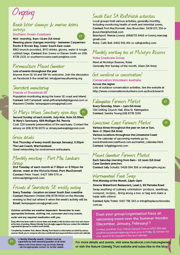 Spring Environmental Events Calendar Page 4