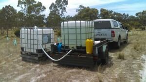 Filling tanks to water plants